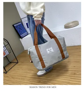 Grande borsa da viaggio per fitness yoga con separazione asciutto bagnato in tessuto oxford