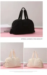 Large capacity travel duffel bag fitness sports handbag shoulder luggage bag for daily use.