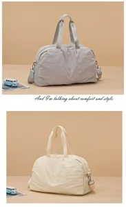 Minimalist short trip travel bag large capacity sports fitness bag shoulder duffel bag.