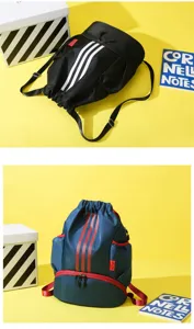 Oxford cloth drawstring sports backpack with multi-color options for basketball training.