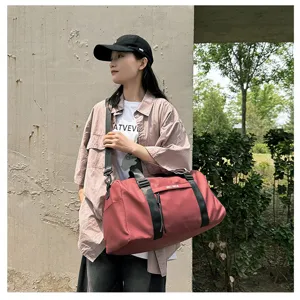 Large capacity sports gym duffel bag for travel, fitness and yoga with dry wet separation.
