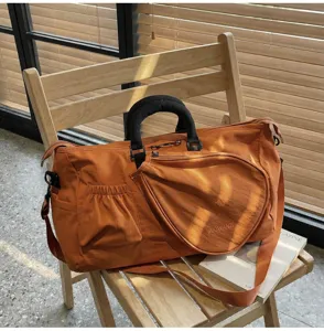 Grande capacità borsa sportiva da viaggio elegante borsa a tracolla per fitness tennis badminton.