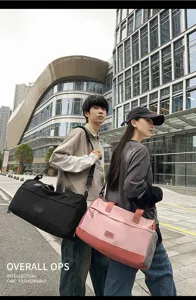 Large capacity travel duffel bag for men and women, lightweight gym and sports weekend bag.