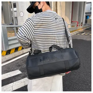 Men's gym duffel bag large capacity travel luggage waterproof sports training shoulder bag