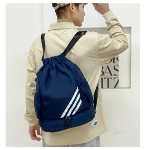 Zaino sportivo con coulisse basket uomo grande capacita impermeabile borsa gym