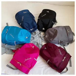 Oxford cloth sports backpack casual large capacity multi-color travel school bag student.