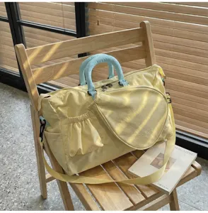 Grande capacità borsa da tennis badminton sportiva borsa da viaggio elegante tracolla.