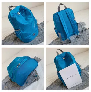 Oxford cloth swimming backpack with wet dry separation and shoe compartment for sports and travel.