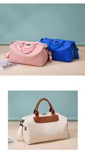 Large capacity travel duffel bag waterproof fitness gym bag for women and men short trips