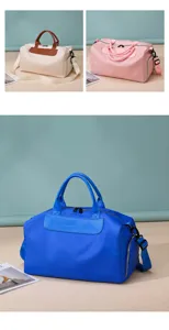 Large capacity travel duffel bag with wet dry separation, multi-color gym sports bag for women.