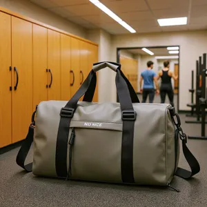 Large Capacity Waterproof Oxford Cloth Sports Gym Bag Travel Duffel Bag With Wet Dry Separation Urban Minimalist Training Bag