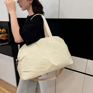 Minimalist short trip travel bag large capacity fitness gym bag tote shoulder duffel