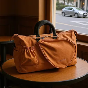 Grande borsa sportiva da viaggio borsone elegante da palestra tracolla per badminton tennis