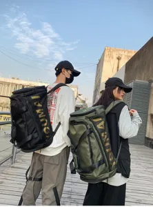 Grand sac à dos de voyage multifonctionnel de sport fitness avec compartiment à chaussures