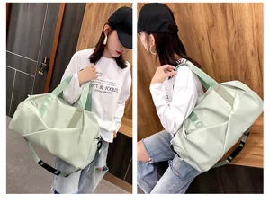 Grand sac de sport fitness avec separation sec humide sac de voyage leger pour femmes voyage.