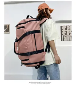 Large capacity travel backpack multi-purpose waterproof oxford cloth fitness sports duffel bag