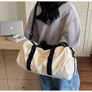 Casual travel duffel bag large capacity waterproof shoulder crossbody bag for sports fitness gym