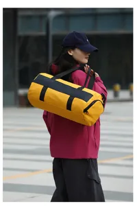 Large capacity sports duffel bag with dry wet separation for fitness gym travel gym bag