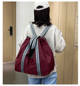 Japanese style large capacity oxford cloth travel backpack, multi-purpose casual shoulder bag for women.