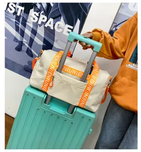 Bolso de viaje deportivo de oxford grande con compartimento para zapatos y separacion