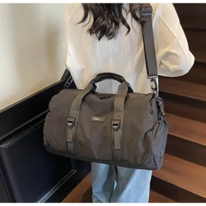 Casual travel duffel bag large capacity waterproof shoulder crossbody bag for daily fitness use