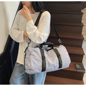 Casual travel duffel bag waterproof shoulder crossbody bag gym sports weekender bag for women