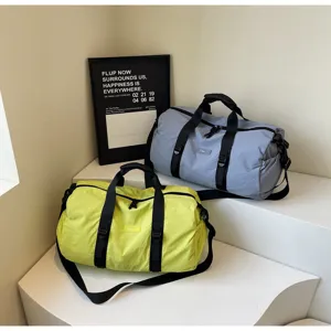 Casual travel duffel bag waterproof sports fitness shoulder crossbody bag large capacity minimalist