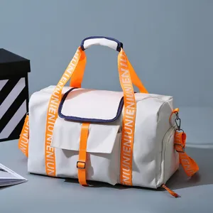 Gran Capacidad Tela Oxford Deporte Fitness Bolsa de Viaje Impermeable Separación Húmedo y Seco con Compartimento para Zapatos