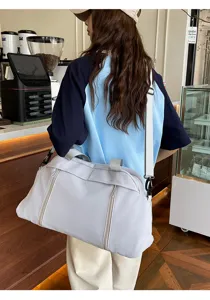 Grande capacita borsa da viaggio per donna, borsa a tracolla sportiva yoga casual.