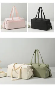 Large capacity fitness gym bag waterproof travel luggage bag with shoe compartment
