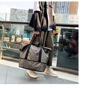 Borsa sportiva estensibile separazione umido secco impermeabile grande borsa da viaggio