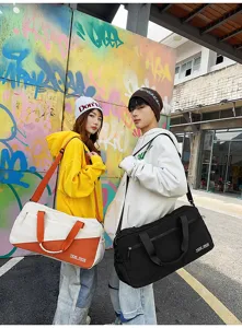 Large capacity sports fitness duffel bag dry wet separation travel gym shoulder bag
