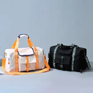Bolsa de deporte de gran capacidad bolsa de viaje con separación húmeda y correas