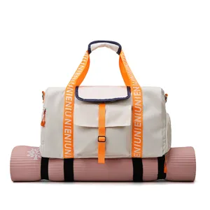 Gran bolsa de deporte con esterilla de yoga oxford fitness bolsa de viaje para gimnasio.
