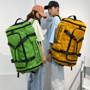 Large capacity oxford cloth travel backpack multi-purpose fitness duffel bag for men