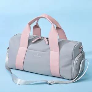 Large Capacity Waterproof Sports Travel Duffel Bag With Shoe Compartment Wet Dry Separation Fitness Gym Bag For Women