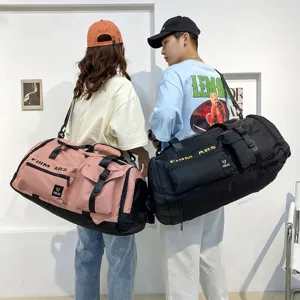 Large capacity travel duffel bag oxford cloth fitness gym bag with dry wet separation shoes