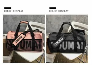Grand sac de sport avec compartiment chaussures et séparation humide, sac de voyage élégant.