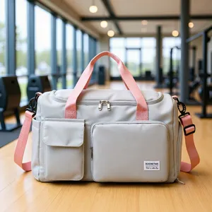 Large Capacity Oxford Cloth Travel Duffel Bag Dry Wet Separation Sports Gym Luggage Bag With Shoe Compartment