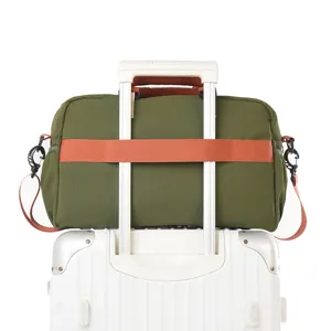 Travel duffel bag for women and men, large capacity waterproof weekender bag with luggage sleeve.