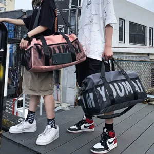 Grand sac de sport fitness avec compartiment chaussures séparation humide sec sac de voyage