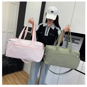 Large capacity fitness gym bag waterproof dry wet separate sports travel luggage for women