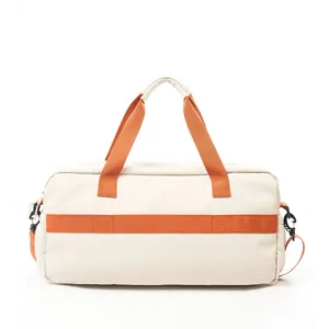 Large capacity sports duffel bag with dry wet separation, oxford cloth fitness travel bag for gym yoga.