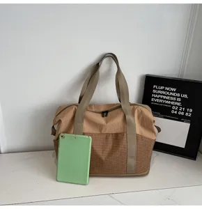 Große Sporttasche Fitness Reisetasche für Damen mit separatem Nassfach und Gurt