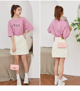 Damen Sommer gesteppte Gelee Kette Umhängetasche süße lässige Mode Handtasche Stil