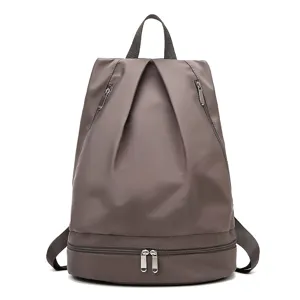 Zaino da viaggio in tessuto oxford impermeabile con scomparto scarpe sportivo e leggero.
