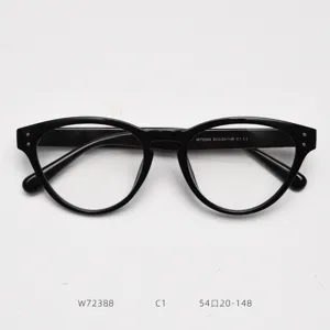 Classic black cat eye optical glasses frames vintage TR90 fashion clear eyewear for daily wear