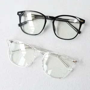 Monturas de gafas ópticas de gran tamaño clásicas para hombres y mujeres, estilo retro.
