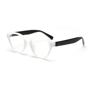 Retro cat-eye TR90 eyeglasses frame for women and men, stylish optical clear glasses main view
