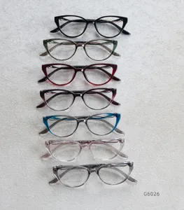Cat Eye TR90 Eyeglass Frames Fashion Clear Optical Glasses Multi-Color Variant View